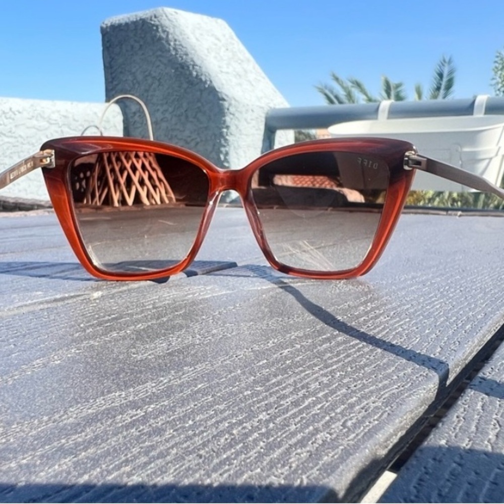 DIFF Becky II Leopard Tortoise Brown Gradient Sun… - image 6